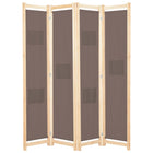 Cloison De Séparation 4 Panneaux 160X170X4 Cm Tissu