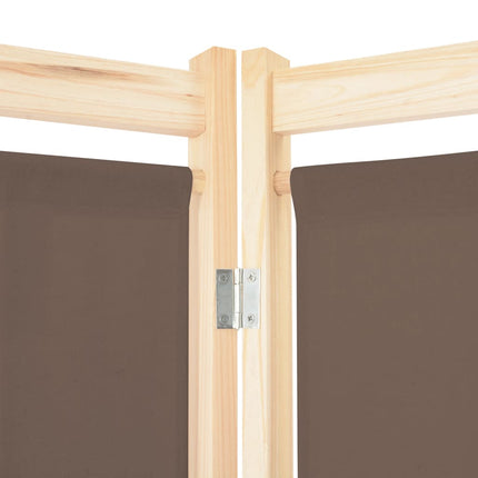Cloison De Séparation 4 Panneaux 160X170X4 Cm Tissu