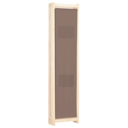 Cloison De Séparation 5 Panneaux 200 X 170 X 4 Cm Tissu