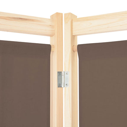 Cloison De Séparation 5 Panneaux 200 X 170 X 4 Cm Tissu