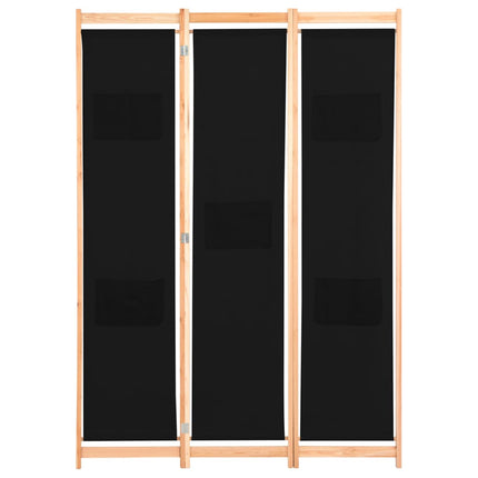 Cloison De Séparation 3 Panneaux 120X170X4 Cm Tissu