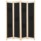 Cloison De Séparation 4 Panneaux 160X170X4 Cm Tissu