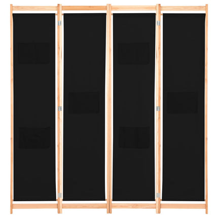 Cloison De Séparation 4 Panneaux 160X170X4 Cm Tissu