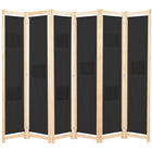 Cloison De Séparation 6 Panneaux 240 X 170 X 4 Cm Tissu