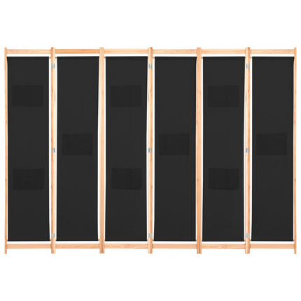 Cloison De Séparation 6 Panneaux 240 X 170 X 4 Cm Tissu