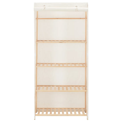 Garde-Robe Tissu Blanc