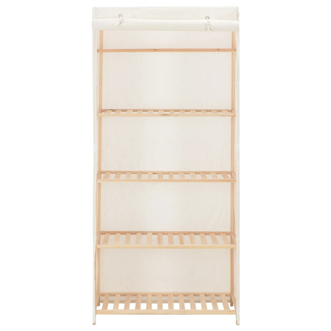 Garde-Robe Tissu Blanc