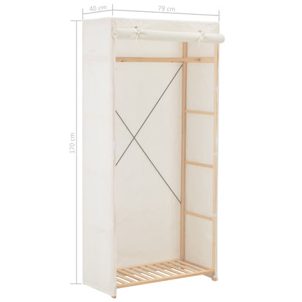 Garde-Robe 79 X 40 X 170 Cm Tissu