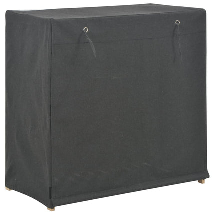 Armoire À Chaussures Avec Housse 79X40X80 Cm Tissu Gris