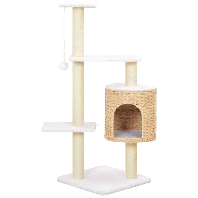 Arbre À Chat Avec Griffoirs En Sisal Herbiers Marins Beige