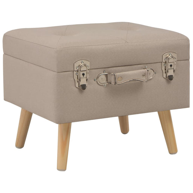 Tabourets De Rangement Lot De 3 Tissu