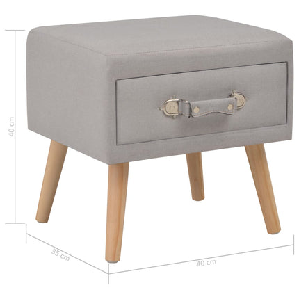 Table De Chevet 40X35X40 Cm Tissu