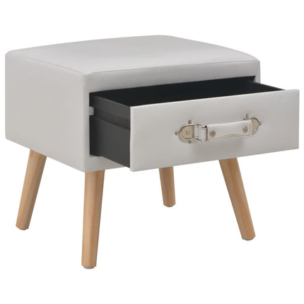 Table De Chevet 40X35X40 Cm Similicuir