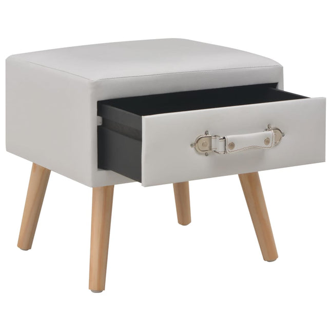 Table De Chevet 40X35X40 Cm Similicuir