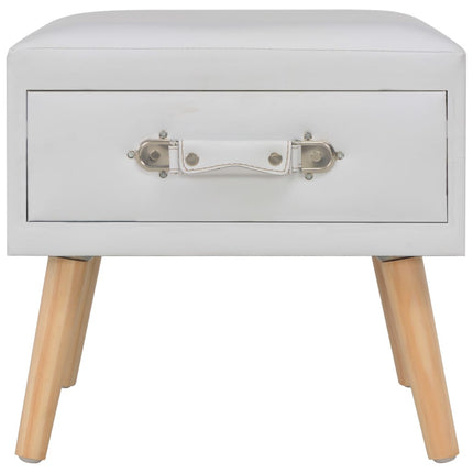 Table De Chevet 40X35X40 Cm Similicuir