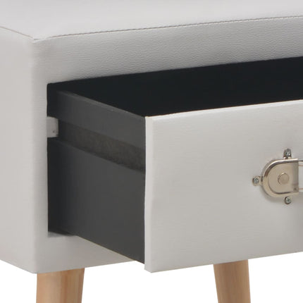 Table De Chevet 40X35X40 Cm Similicuir