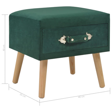 Table De Chevet 40X35X40 Cm Velours