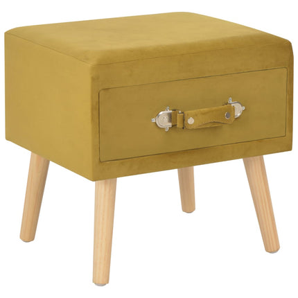 Table De Chevet 40X35X40 Cm Velours