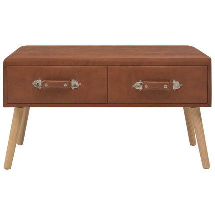 Table Basse 80X40X46 Cm Similicuir