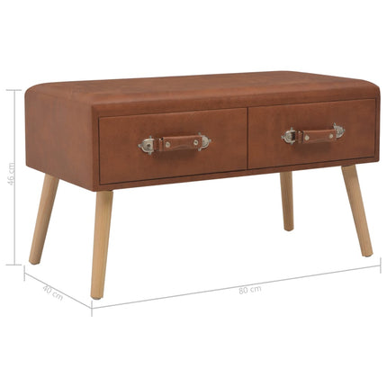 Table Basse 80X40X46 Cm Similicuir