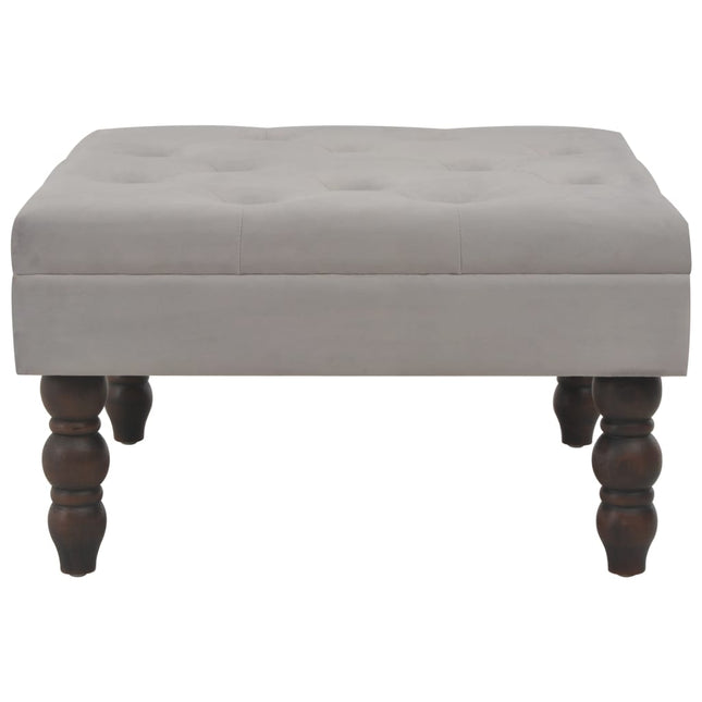 Tabouret Foncé 60X60X36 Cm Velours