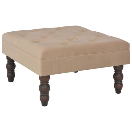 Tabouret Foncé 60X60X36 Cm Velours