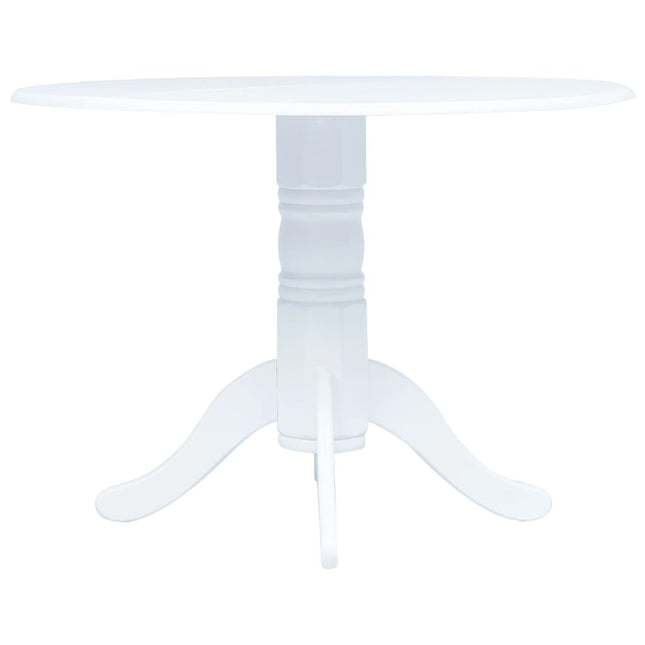Table À Manger 106 Cm Bois D'hévéa Massif