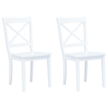 Chaises À Manger Lot De 2 Bois Hévéa Massif