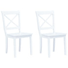 Chaises À Manger Lot De 2 Bois Hévéa Massif