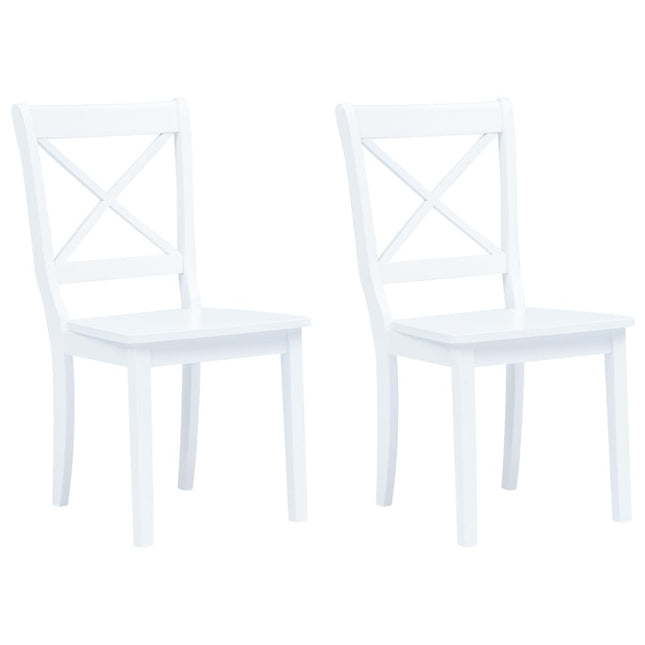 Chaises À Manger Lot De 2 Bois Hévéa Massif