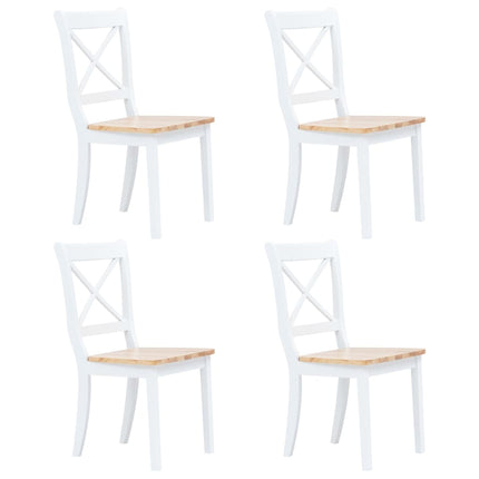 Chaises À Manger Lot De 2 Bois Hévéa Massif