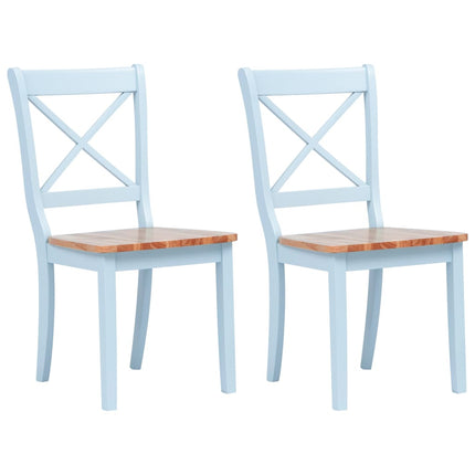 Chaises À Manger Lot De 2 Bois Hévéa Massif
