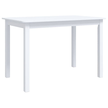 Table À Manger 114X71X75 Cm Bois D'hévéa Massif