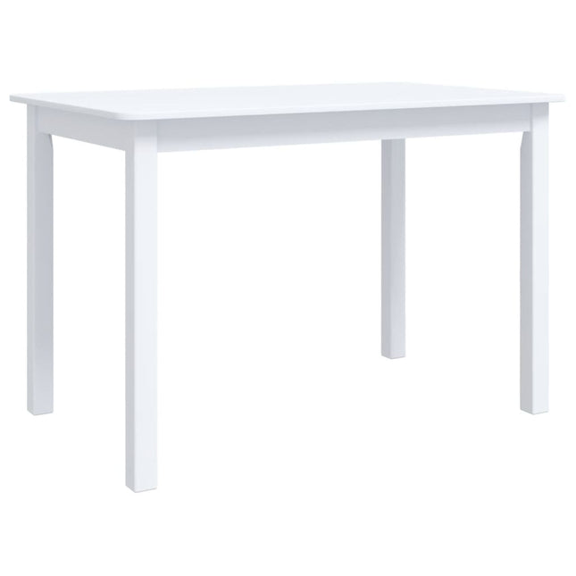 Table À Manger 114X71X75 Cm Bois D'hévéa Massif