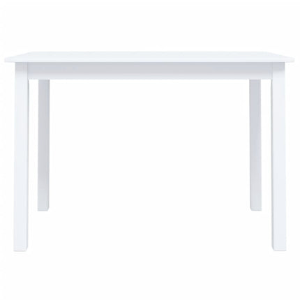 Table À Manger 114X71X75 Cm Bois D'hévéa Massif