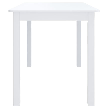 Table À Manger 114X71X75 Cm Bois D'hévéa Massif