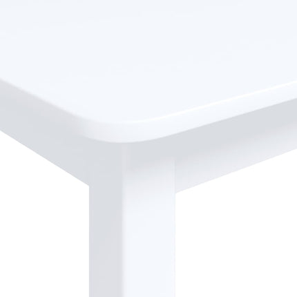 Table À Manger 114X71X75 Cm Bois D'hévéa Massif