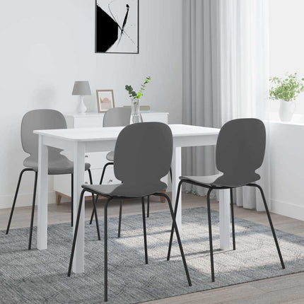 Table À Manger 114X71X75 Cm Bois D'hévéa Massif