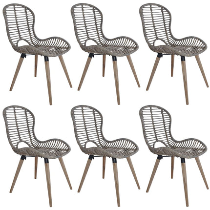 Chaises À Manger Lot De 2 Rotin Naturel
