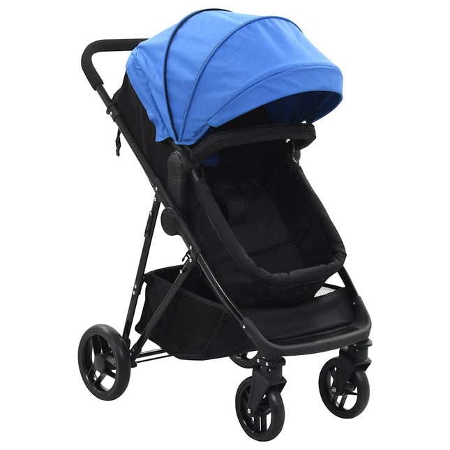 Poussette/Landau Bébé 2-En-1 Et Noir Acier