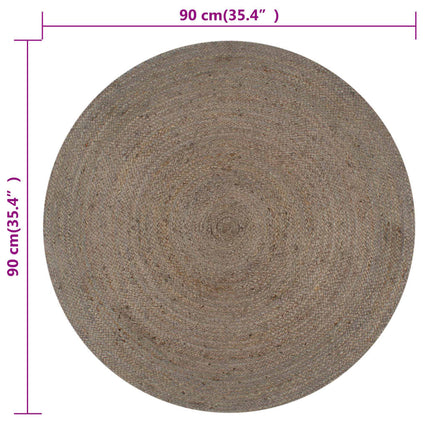 Tapis Fait À La Main Jute Rond