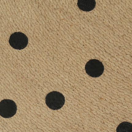 Tapis Fait À La Main Jute Avec Imprimé À