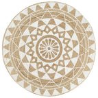 90 cm / motif de fleurs blanches