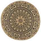 120 cm / motif de fleurs bleues