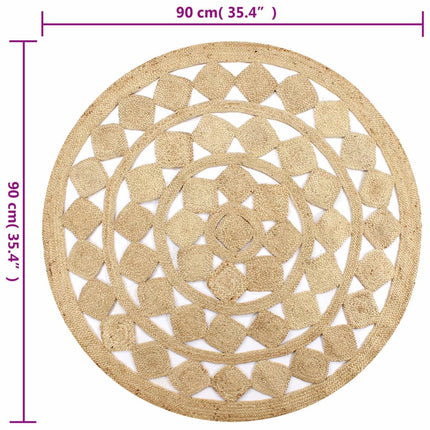 Tapis Fait À La Main Jute Tressée