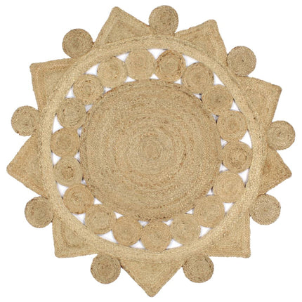 Tapis Fait À La Main Jute Tressée