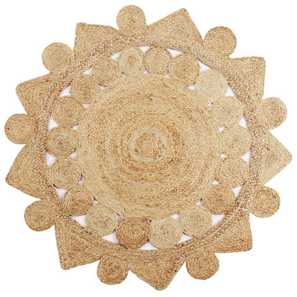 Tapis Fait À La Main Jute Tressée