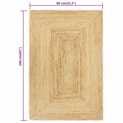 Tapis Fait À La Main Jute Naturel