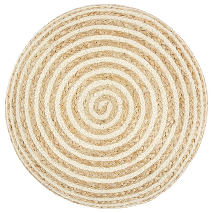 Pouf Fait À La Main Jute