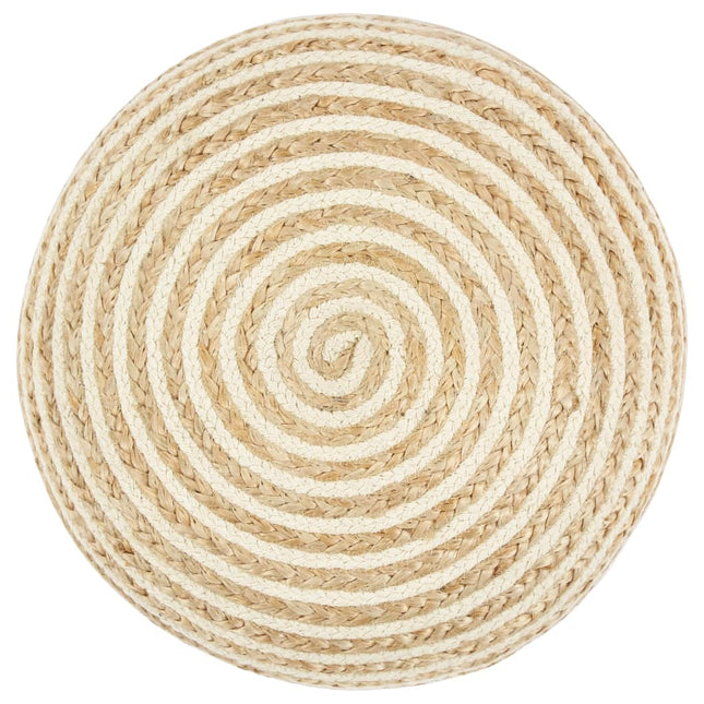 Pouf Fait À La Main Jute